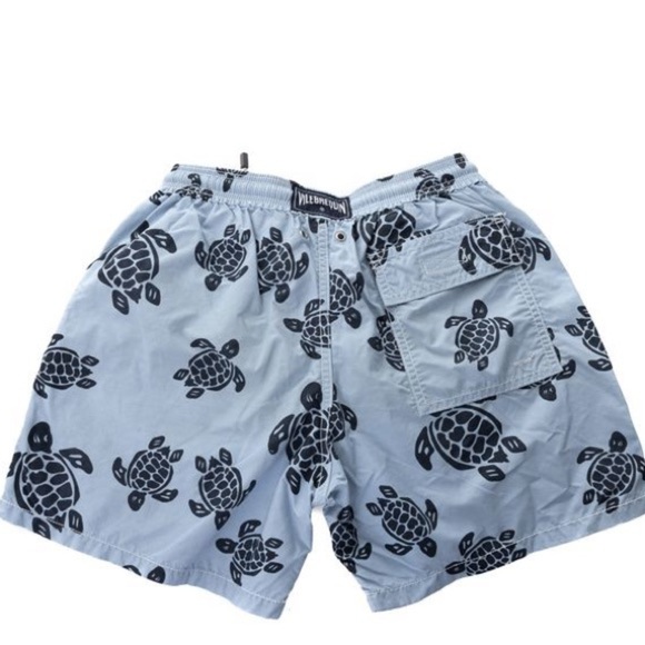 VILEBREQUIN KIDS Blue Turtle Print Swimtrunks - Picture 3 of 3
